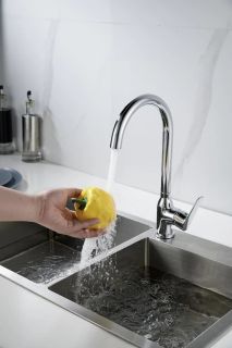 Смеситель для кухни Knotlor KN-51, хром